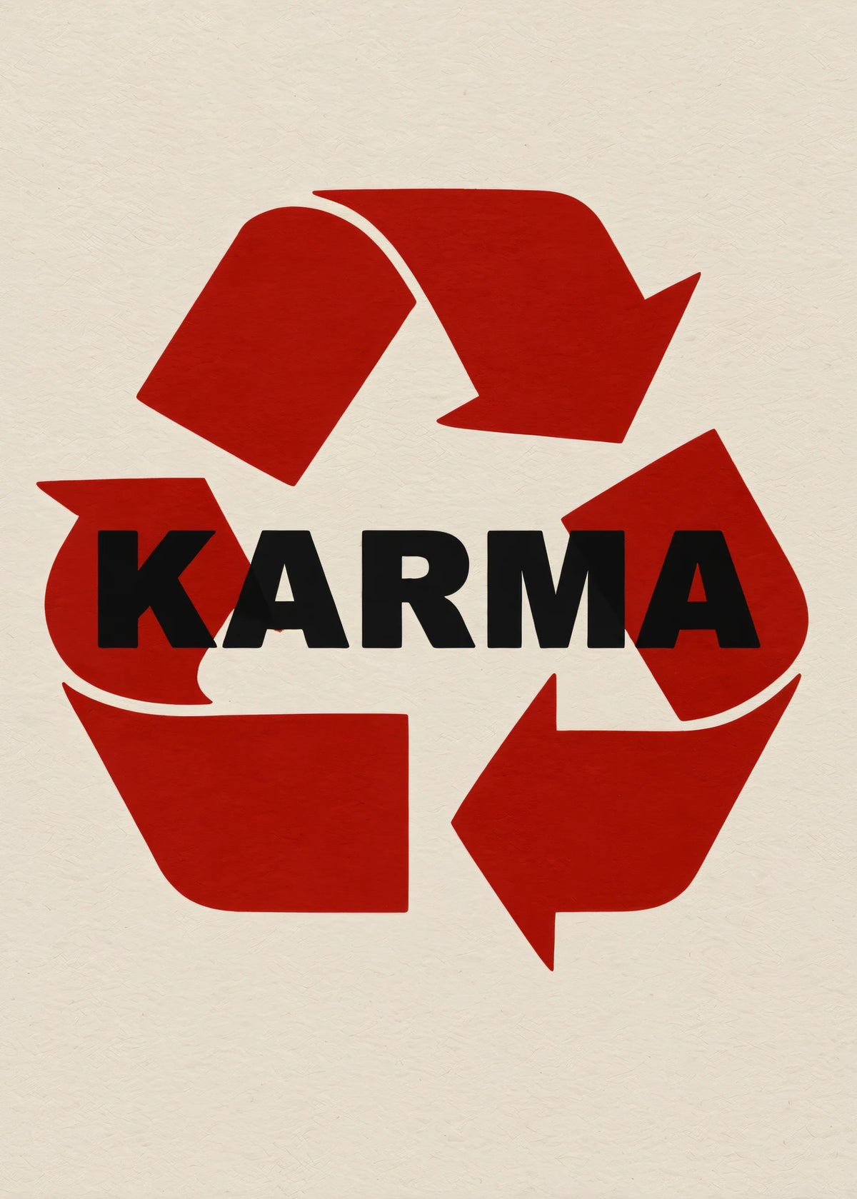 Karma geri dönüşüm işareti