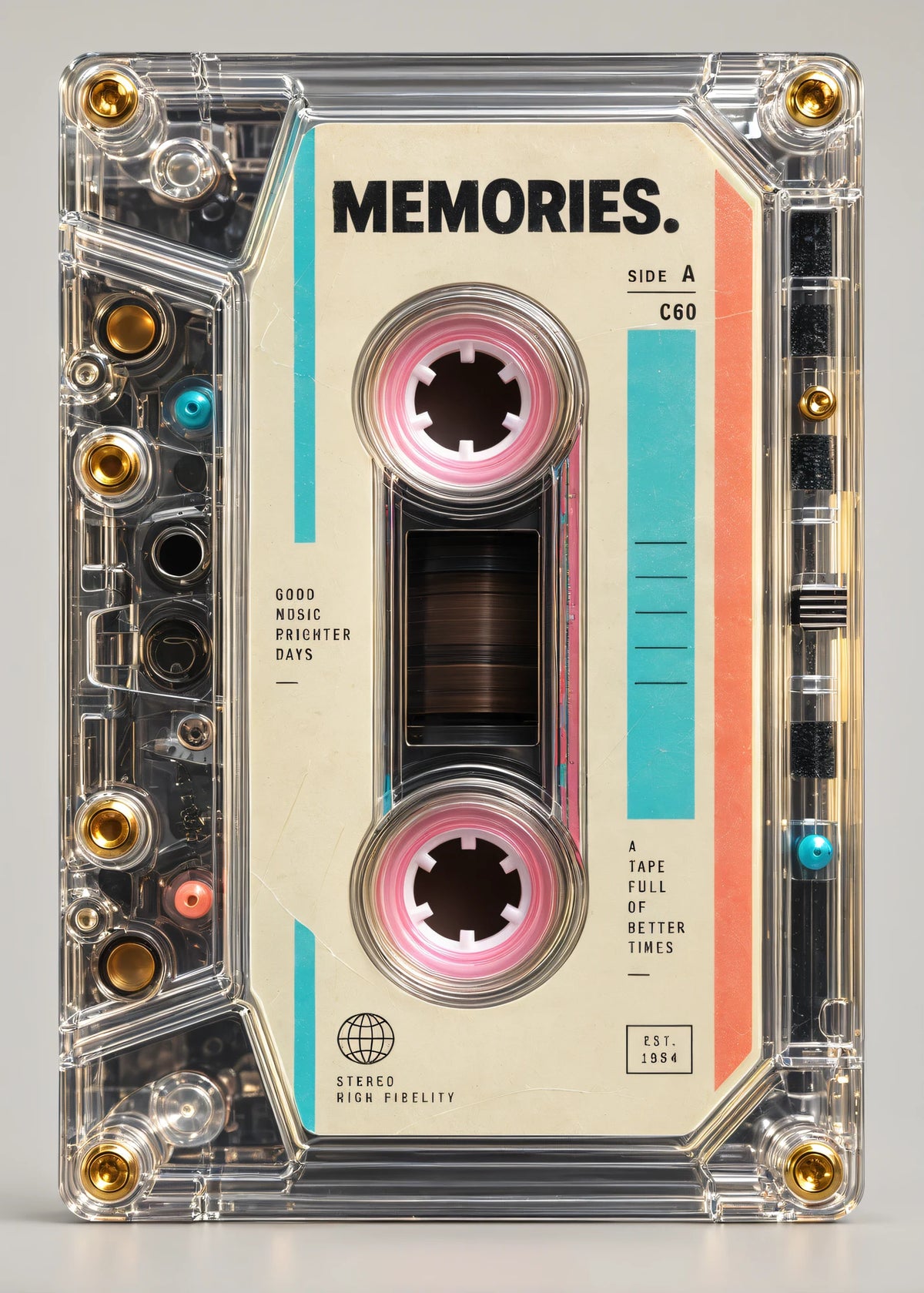 Şeffaf kaset Memories