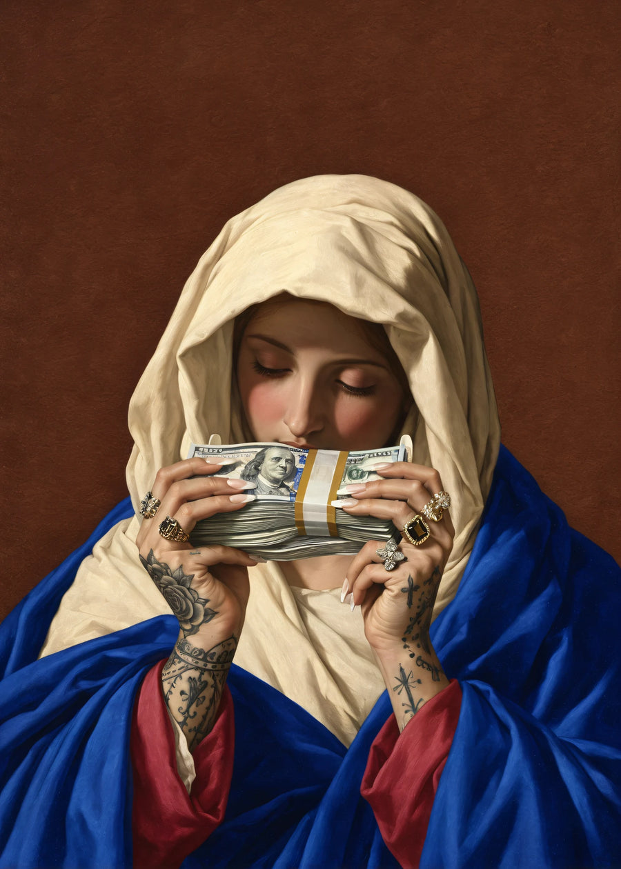 Dini figür ve banknot