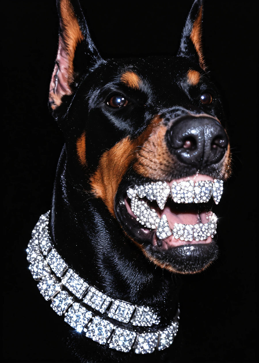 Mücevher dişli köpek