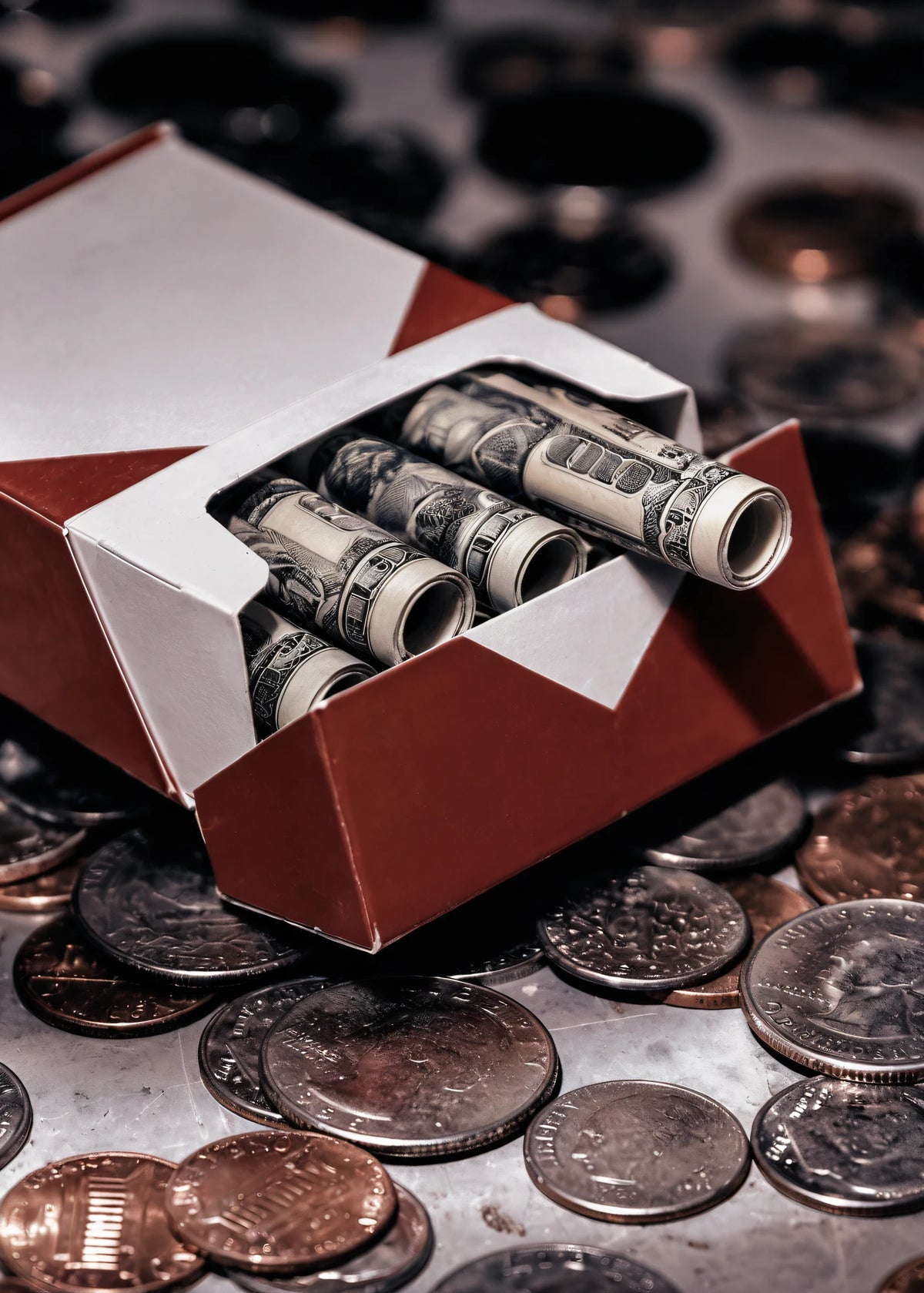 Sigara paketi içinde banknot