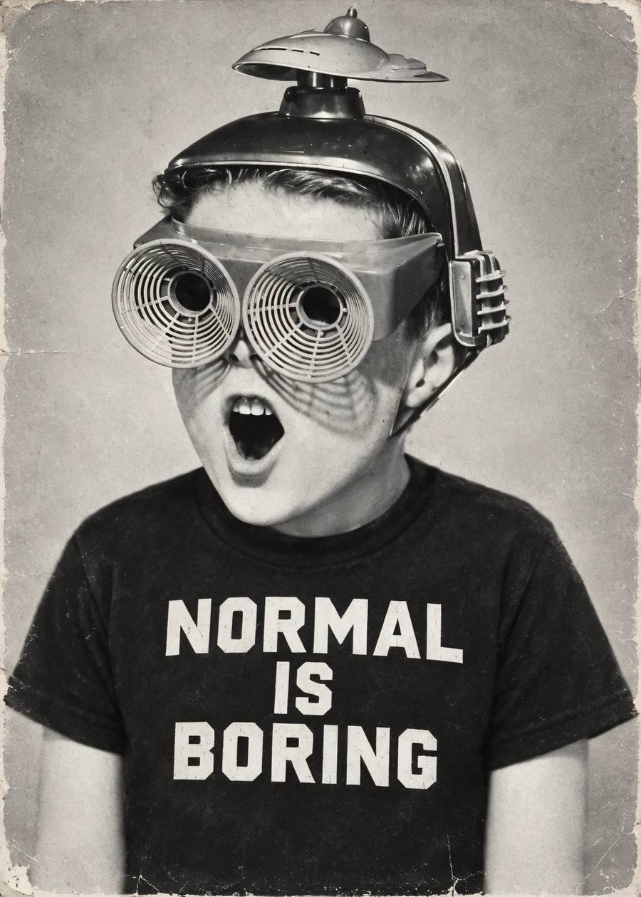 Normal is boring çocuk afişi
