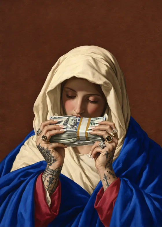 Dini figür ve banknot
